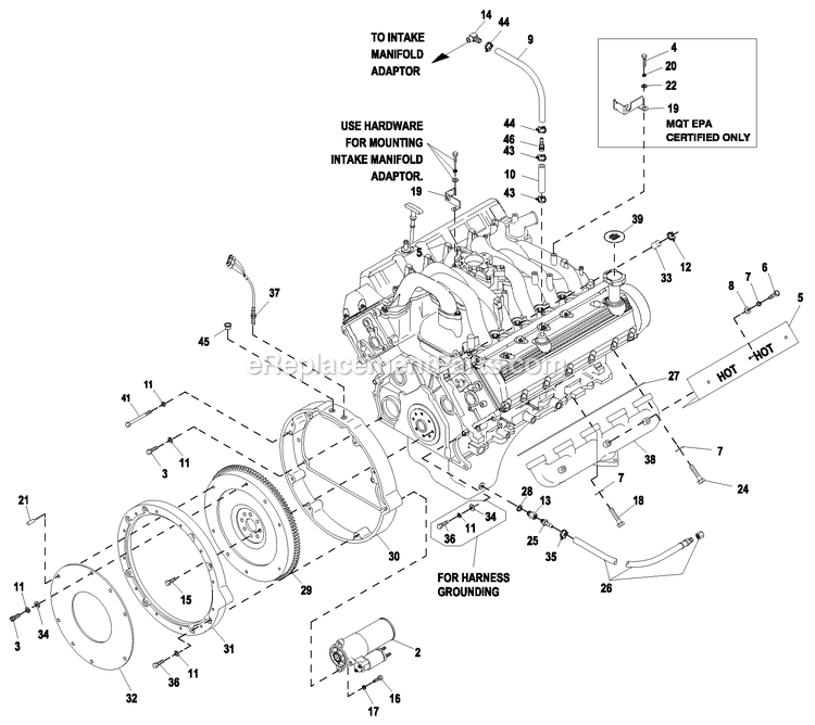 Generac ET10068GNAC (6522103 - 3000091617)(2016) 100kw 6.8l 120/208 3p Ng Alum -05-09 Generator Ev Engcomprt 6.8l Gb Cpl R/H Diagram