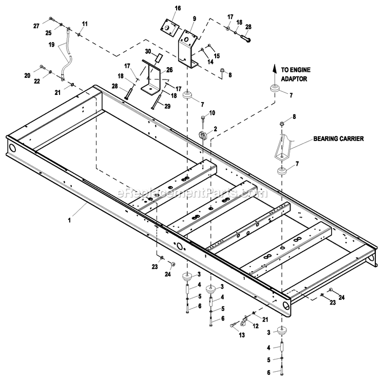 Generac ET10068GNAC (6522103 - 3000091617)(2016) 100kw 6.8l 120/208 3p Ng Alum -05-09 Generator Ev Mtg Base 6.8l 150kw Cpl Diagram