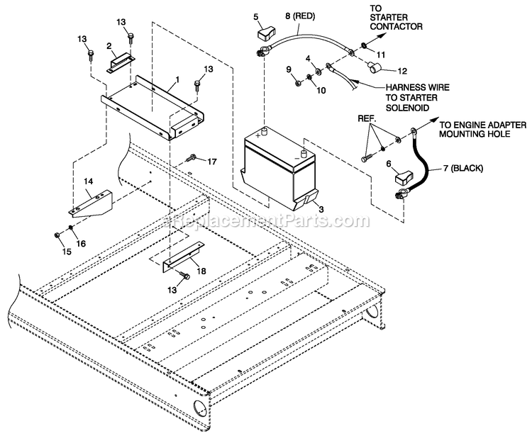 Generac ET10068GNAC (6522103 - 3000091617)(2016) 100kw 6.8l 120/208 3p Ng Alum -05-09 Generator Ev Battery 27f Gear Box (2) Diagram