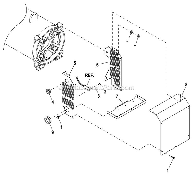 Generac ET10068JNAC (6462102 - 9300467)(2014) 100kw 6.8 120/240 3p Ng Al Epa -11-14 Generator Ev Exciter Shielding Diagram