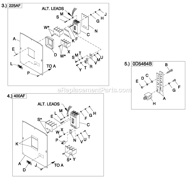 Generac ET13068AVSY (6140368)(2010) Obs 130kw 6.8 120/240 1p Vp -10-14 Generator - Liquid Cooled Cpl C5 H Control Cb Connection Diagram