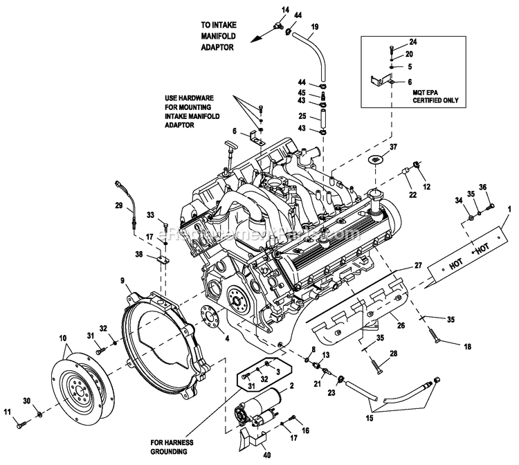 Generac ET13068JNAC (6473846 - 6997673)(2012) 130kw 6.8 120/240 3p Ng Al Epa -03-12 Generator Ev Engcomprt R/H 6.8 (Cpl) Diagram