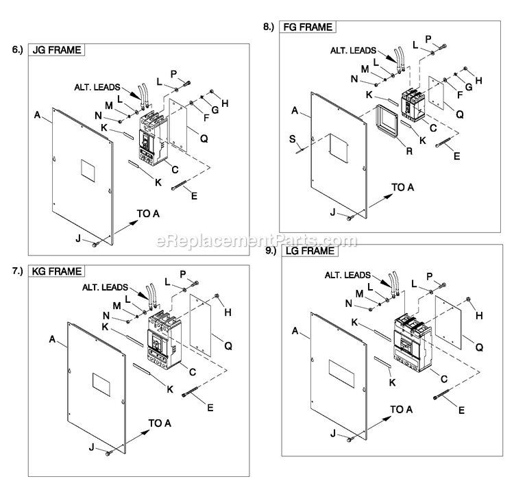 Generac ET15068AVAY (5955880)(2010) Oba 150kw 6.8 120/240 1p Lp Al -06-17 Generator - Liquid Cooled Cpl C5 H Control Cb Connection Diagram