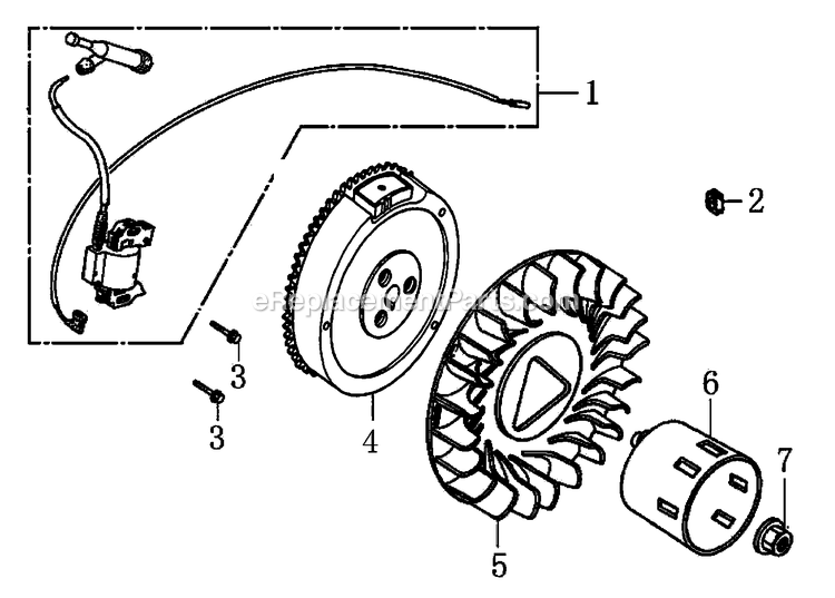Generac G0066730 (8805256A - 3000158392)(2016) Rs7000e 420 49st W/Cord And Dial -05-09 Generator Flywheel And Ignition Diagram
