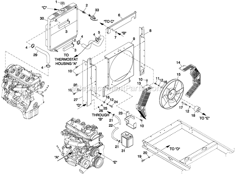 Generac HT02524ANAX (8395769 - 9246729)(2014) 25kw 2.4 120/240 1p Ng Alum -10-21 Generator - Liquid Cooled Cooling System 2.4l C1 Diagram