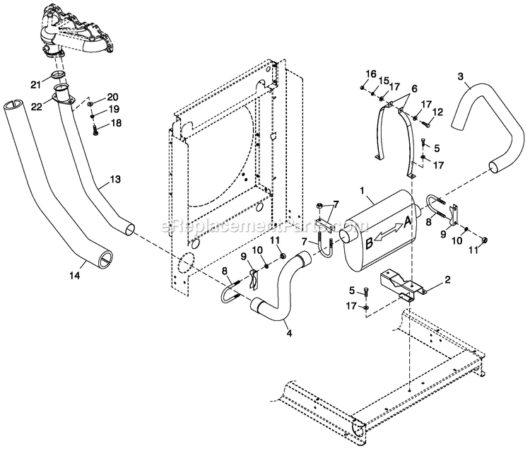 Generac HT02524GNAX (8570175 - 9521642)(2016) Obs 25kw 2.4 120/208 3p Ng Al -05-09 Generator Ev Exhaust System 2.4l Diagram