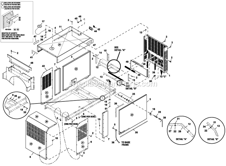 Generac HT03524ANAX (7064093 - 8357475)(2013) 35kw 2.4 120/240 1p Ng Alum -08-02 Generator - Liquid Cooled Ev Encl C2 Pvt Lbl Diagram