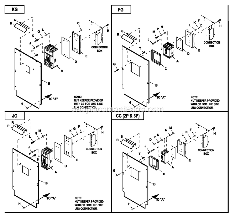 Generac HT03524GNAX (6798528)(2011) Obs 35kw 2.4 120/208 3p Ng Al -12-15 Generator Conbox C2 Cpl (2) Diagram