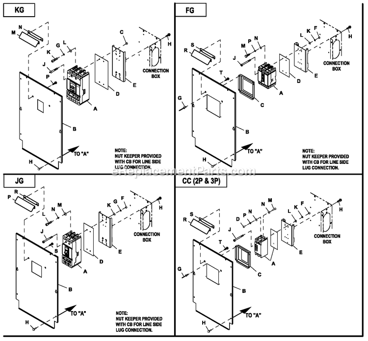 Generac HT03524JNAX (7302549 - 8313020)(2013) Obs 35kw 2.4 120/2403p Ng Al -07-12 Generator Ev Conbox C2 Cpl (2) Diagram