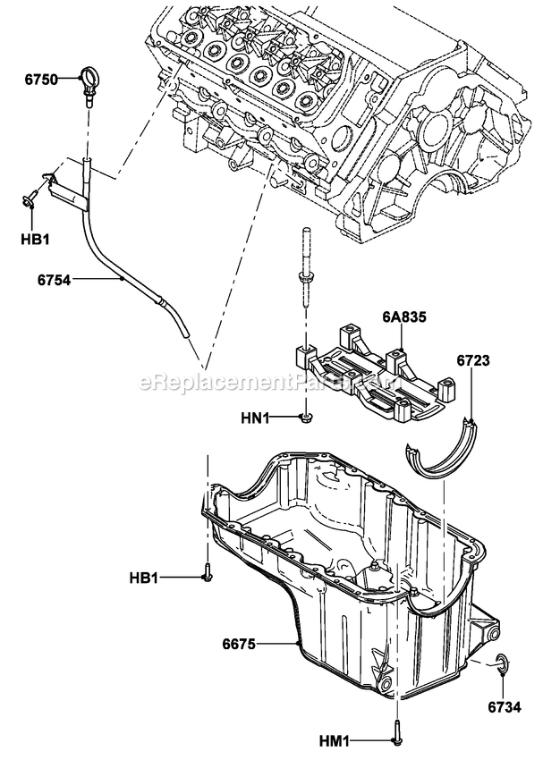 Generac HT04542ANAX (6264225)(2011) Obs 45kw 4.2 120/240 1p Ng Al -02-16 Generator - Liquid Cooled 4.2l Gas Engine Oil Pan Diagram