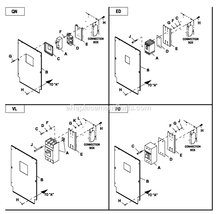 Generac HT04542ANAX (6264225)(2011) Obs 45kw 4.2 120/240 1p Ng Al -02-16 Generator - Liquid Cooled Connection Box C2 Cpl Diagram