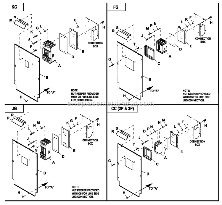 Generac HT04554GNAC (9386862)(2014) Obs 45kw 5.4 120/208 3p Ng Ale -12-12 Generator Ev Conbox C2 Cpl (2) Diagram