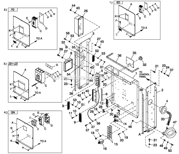 Generac LT02524JNSNA (GXA00111 - )(2009) 25kw 2.4 120/240 3p Ng Stlbh10 -06-16 Generator Cpl C2 H Control (3) Diagram