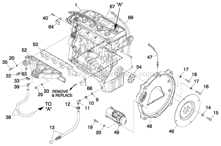 Generac LT02524JNSNA (GXA00111 - )(2009) 25kw 2.4 120/240 3p Ng Stlbh10 -06-16 Generator Eng Common Parts 2.4l G2 (1) Diagram