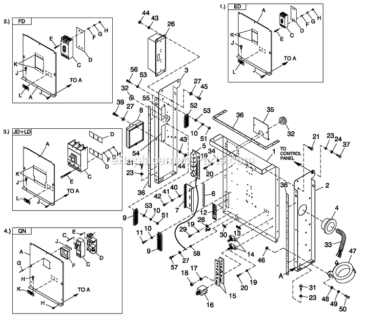 Generac LT02524JNSNA (GXA00111 - )(2009) 25kw 2.4 120/240 3p Ng Stlbh10 -06-16 Generator Cpl C2 H Control (1) Diagram