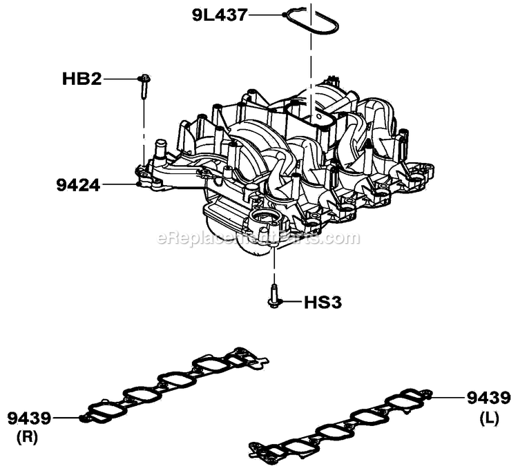 Generac LT05554GNSNA (GXB00523 - )(2011) 55kw 5.4 120/208 3p Ng Stlbh10 -07-20 Generator Gas Engine Intake Manifold Diagram