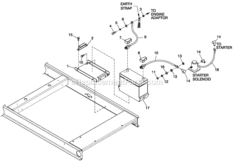 Generac QT02015AVAN (4269462 - 4286040)(2005) 20kw 1.5 120/240 1p Vp Alum -10-13 Generator - Liquid Cooled Battery C1 Cpl Diagram