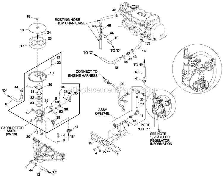 Generac QT02016ANSN (5043228)(2008) Obs 1.6 120/240 1p Ng Stl -06-24 Generator - Liquid Cooled Fuel System Ng/Lpv 1.6l C1 Cpl Diagram