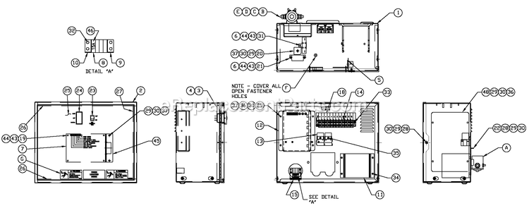 Generac QT02516ANSN (4402108 - 4681111)(2006) Obs 25kw 1.6 120/240 1p Ng Stl -05-10 Generator - Liquid Cooled R-200 3600 Rpm 1.6l Diagram