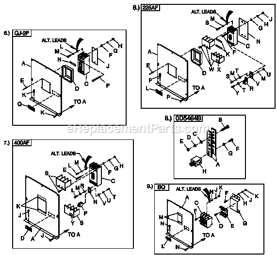 Generac QT02524ANANA (4911910)(2007) 25kw 2.4 120/240 1p Ng Al Bh10 -11-02 Generator - Liquid Cooled Cpl C2 H Control Diagram