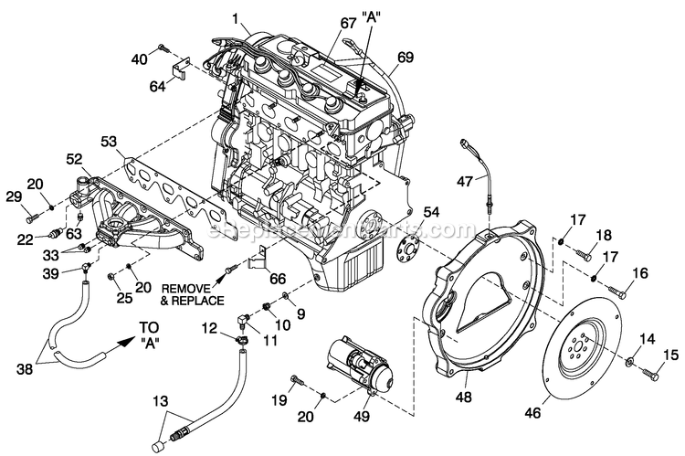 Generac QT02524ANANA (4911910)(2007) 25kw 2.4 120/240 1p Ng Al Bh10 -11-02 Generator - Liquid Cooled Engine Common Parts 2.4l G2 Diagram