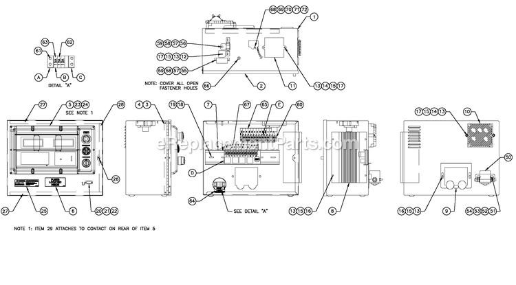 Generac QT02524ANANA (5218391)(2008) 25kw 2.4 120/240 1p Ng Al Bh10 -11-20 Generator - Liquid Cooled Av H-Panel 10a Bc E-Gov 12v Diagram