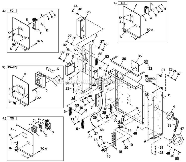 Generac QT02524ANNNA (4941711 - 5048227)(2008) 25kw 2.4 120/240 1p Ng 0/Sbh10 -06-30 Generator - Liquid Cooled Cpl C2 H Control Diagram