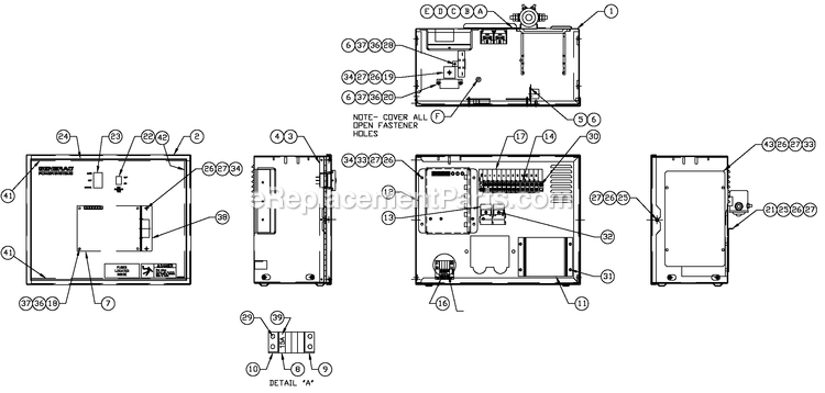 Generac QT02525ANAN (4150416)(2005) 25kw 2.5 120/240 1p Ng Alum -05-12 Generator - Liquid Cooled Av R100 1800 Rpm 2.5l 240v Diagram