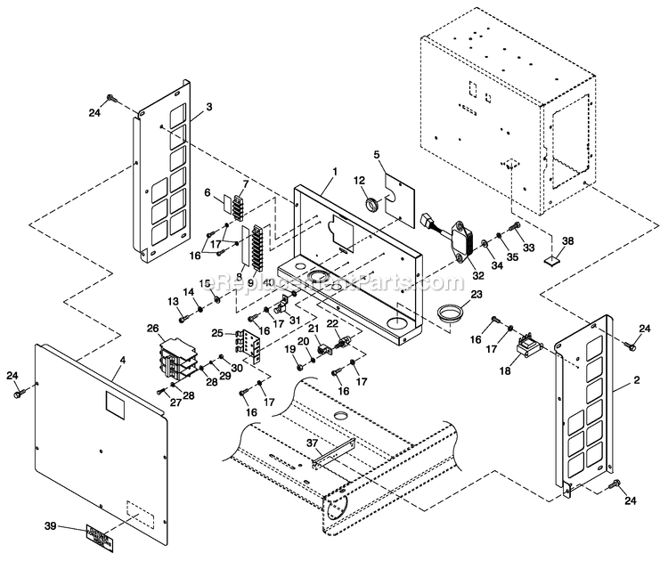 Generac QT02525ANAN (4150416)(2005) 25kw 2.5 120/240 1p Ng Alum -05-12 Generator - Liquid Cooled Ev Conbox Spl Parts Diagram