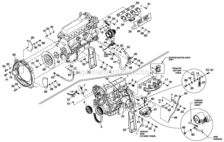 Generac QT02525AVSN (4340253 - 4514162)(2006) 25kw 2.5 120/240 1p Vp Stl -08-30 Generator - Liquid Cooled Ev Engine Common Parts 2.5l Diagram