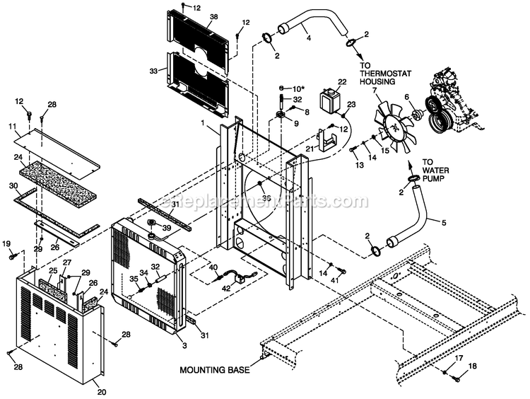 Generac QT03030ANSN (4112922 - 4204166)(2005) 30kw 3.0 120/240 1p Ng Stl -07-15 Generator - Liquid Cooled Ev Cool Pkg 3.0l C2 Diagram