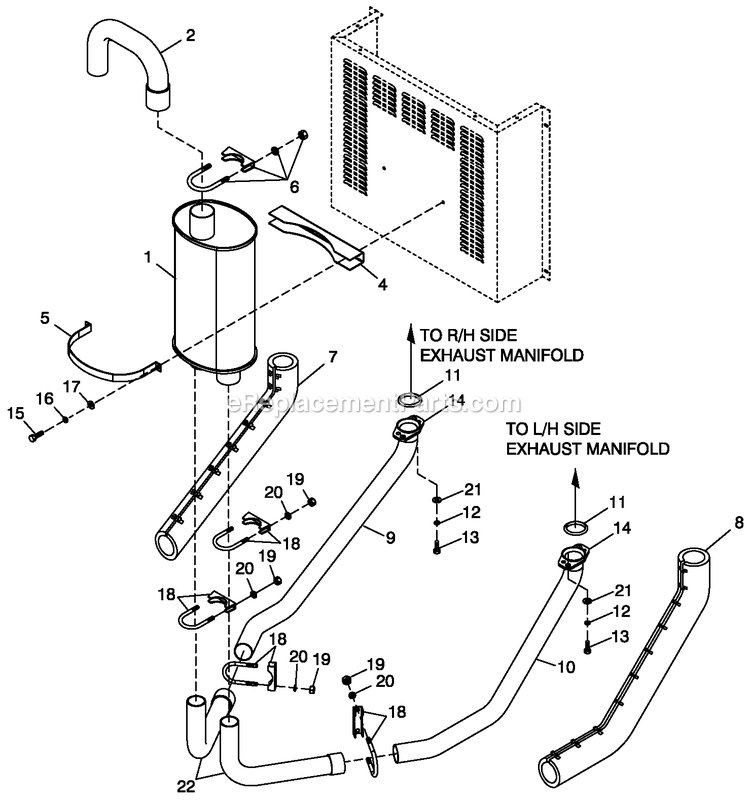 Generac QT03030ANSN (4112922 - 4204166)(2005) 30kw 3.0 120/240 1p Ng Stl -07-15 Generator - Liquid Cooled Muffler Exhaust 3.0l Cpl 30kw C2 Diagram