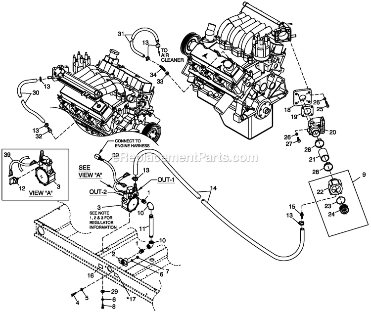Generac QT03030AVAN (4202279 - 4214459)(2005) 30kw 3.0 120/240 1p Vp Alum -07-20 Generator - Liquid Cooled Fuel Nat. Gas And Lp Vapor 3.0l Ford 4-Pole Diagram