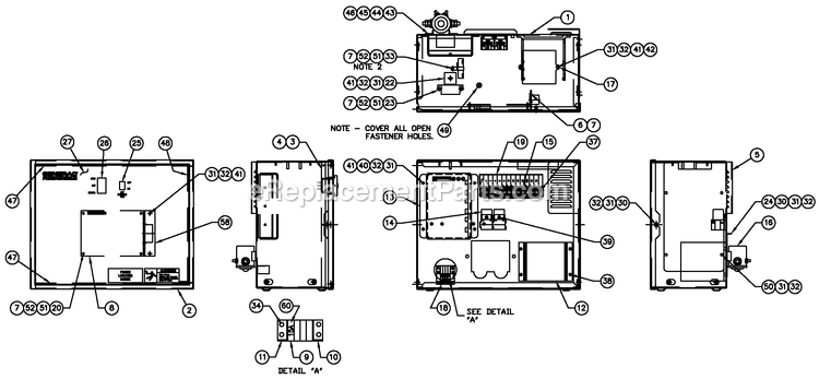 Generac QT03030AVAN (4202279 - 4214459)(2005) 30kw 3.0 120/240 1p Vp Alum -07-20 Generator - Liquid Cooled Av Hsb Panel 2a Battery Charger Diagram