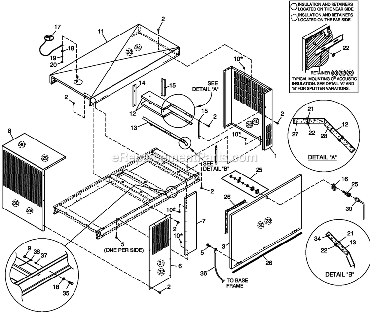 Generac QT03524ANSN (4797132 - 4838392)(2007) 35kw 2.4 120/240 1p Ng Stl -05-31 Generator - Liquid Cooled Ev Encl 2.4l G2 Cpl C2 Diagram