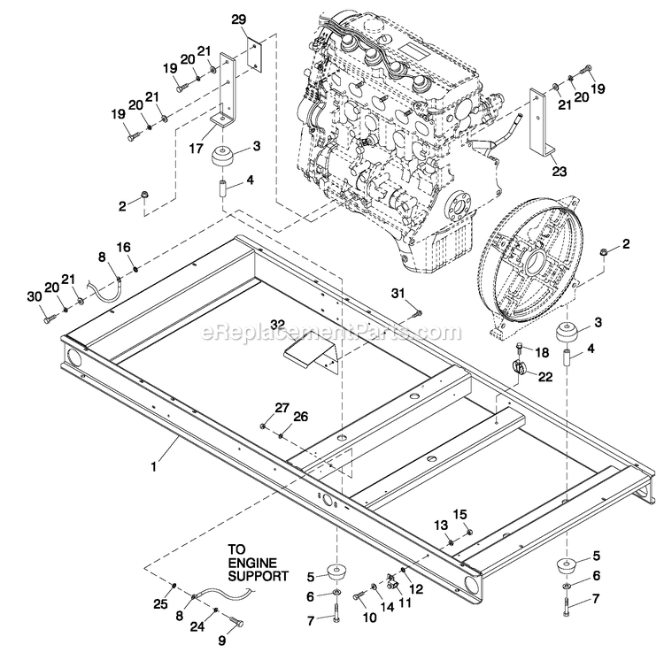 Generac QT03524ANSY (4826472)(2007) 35kw 2.4 120/240 1p Ng Stl -05-09 Generator - Liquid Cooled Mounting Base 2.4l C2 Diagram