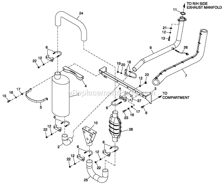 Generac QT04524ANSC (5938608 - 7035380)(2012) 45kw 2.4 120/240 1p Ng Stl -03-29 Generator - Liquid Cooled Muffler Exhaust 2.4l G2 Emissions Diagram