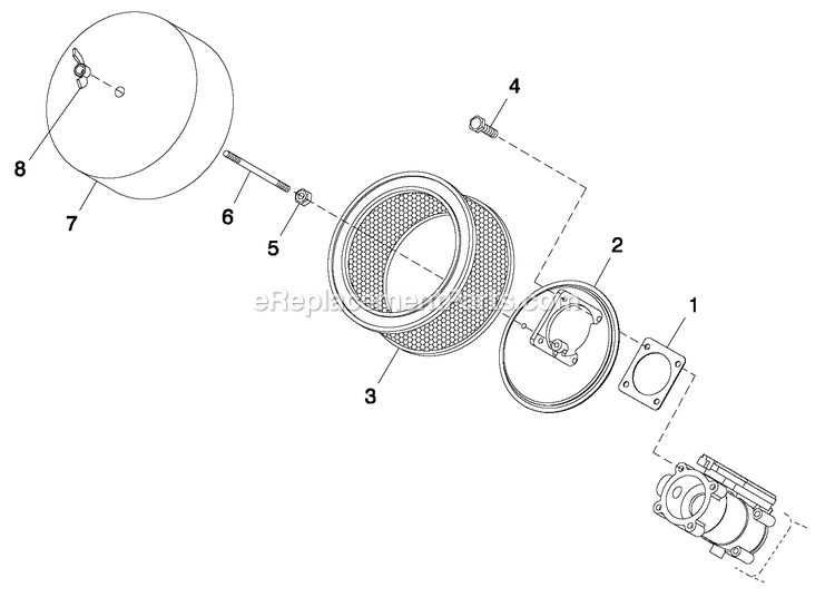 Generac QT04524ANSN (4797135 - 4838648)(2007) Obs 45kw 2.4 120/240 1p Ng Stl -06-01 Generator - Liquid Cooled Air Cleaner C2 Diagram