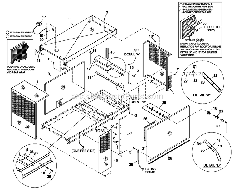 Generac QT04524ANSN (4797135 - 4838648)(2007) Obs 45kw 2.4 120/240 1p Ng Stl -06-01 Generator - Liquid Cooled Ev Enclosure C2 Diagram