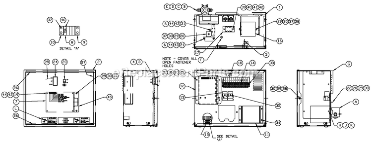 Generac QT04524ANSN (4797135 - 4838648)(2007) Obs 45kw 2.4 120/240 1p Ng Stl -06-01 Generator - Liquid Cooled R-200 3600 Rpm 2.4l Diagram