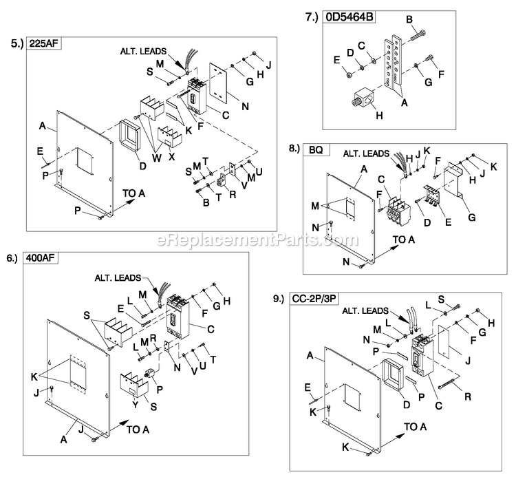 Generac QT04524ANSN (4840036 - 4868624)(2007) Obs 45kw 2.4 120/240 1p Ng Stl -08-01 Generator - Liquid Cooled Cpl C2 And C4 Flex Hsb Diagram