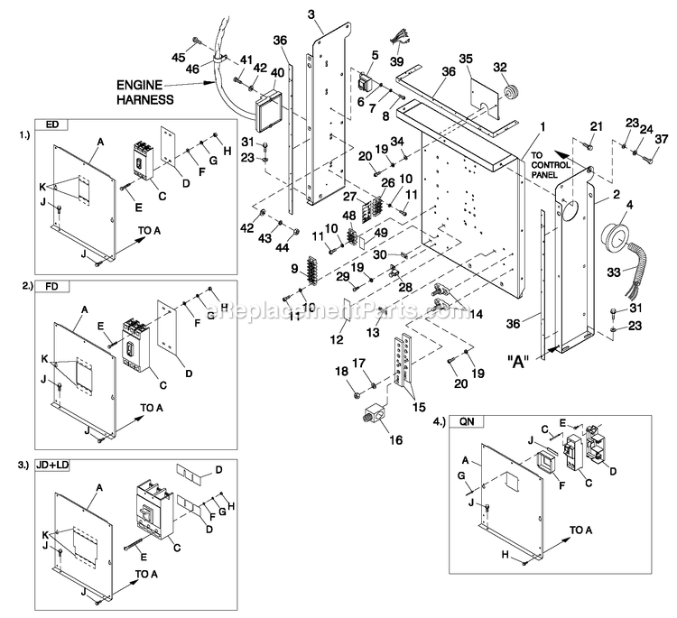 Generac QT04524ANSN (4910684 - 5112345)(2008) Obs 45kw 2.4 120/240 1p Ng Stl -08-29 Generator - Liquid Cooled Cpl C2 And C4 Flex Hsb Diagram