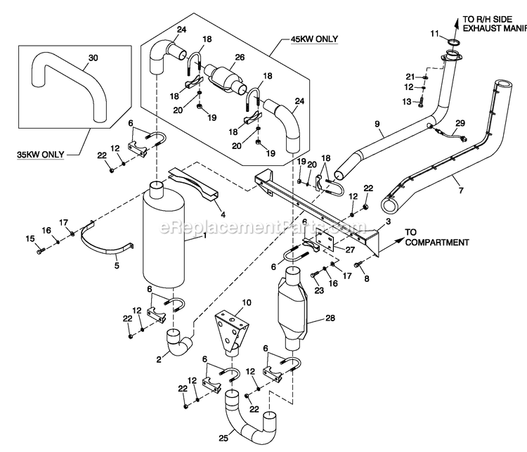 Generac QT04524ANSY (5649706 - 5876247)(2010) Obs 45kw 2.4 120/240 1p Ng Stl -04-23 Generator - Liquid Cooled Enclosure C2 Diagram