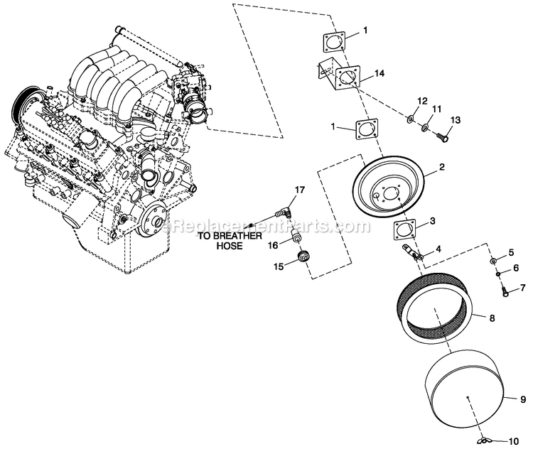 Generac QT05030ANAN (4161524 - 4202766)(2005) 50kw 3.0 120/240 1p Ng Alum -07-13 Generator - Liquid Cooled Ev Air Cleaner 3.0l C4 Fwd Diagram