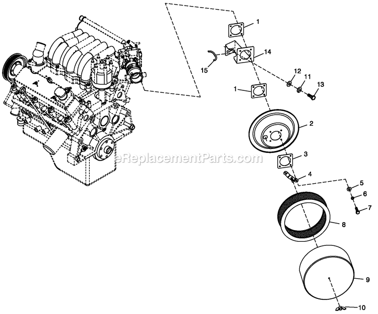 Generac QT05030ANAN (4161524 - 4202766)(2005) 50kw 3.0 120/240 1p Ng Alum -07-13 Generator - Liquid Cooled Ev Air Cleaner 3.0l Cpl Diagram