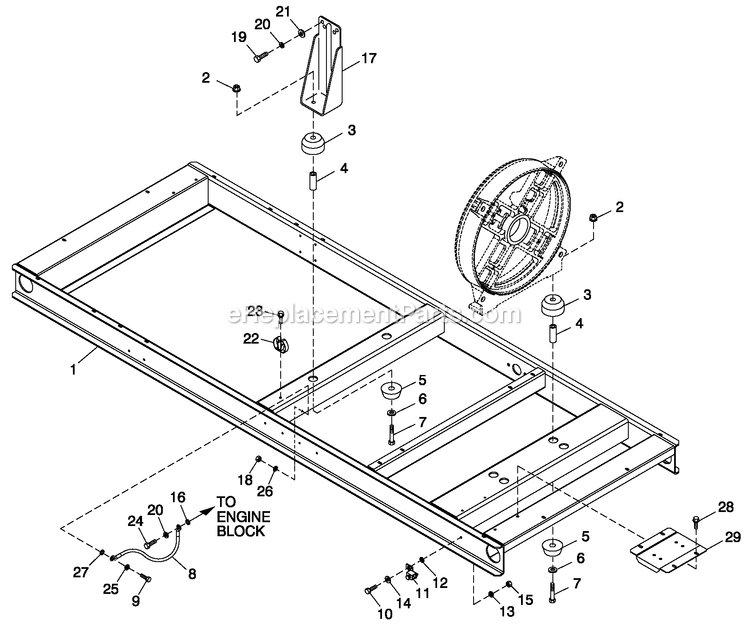 Generac QT05030ANAN (4293038 - 4318936)(2005) 50kw 3.0 120/240 1p Ng Alum -12-01 Generator - Liquid Cooled Mounting Base 3.0l/3.9l C4 Diagram