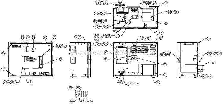 Generac QT05030ANSN (4123852 - 4204173)(2005) 50kw 3.0 120/240 1p Ng Stl -07-15 Generator - Liquid Cooled R-100 3600 Rpm 3.0l/3.9l Diagram