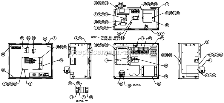 Generac QT05030ANSN (4217656 - 4226020)(2005) 50kw 3.0 120/240 1p Ng Stl -08-15 Generator - Liquid Cooled Av Hsb Panel 2a Bc 3600rpm 12v Diagram