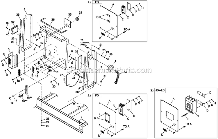 Generac QT05554ANANA (4865254 - 4992110)(2008) 55kw 5.4 120/240 1p Ng Al Bh10 -04-09 Generator - Liquid Cooled Cpl C3 H Control Diagram