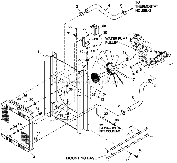 Generac QT05554ANANA (5048233)(2008) 55kw 5.4 120/240 1p Ng Al Bh10 -06-30 Generator - Liquid Cooled Cooling System 5.4l/6.8l O/S C Diagram